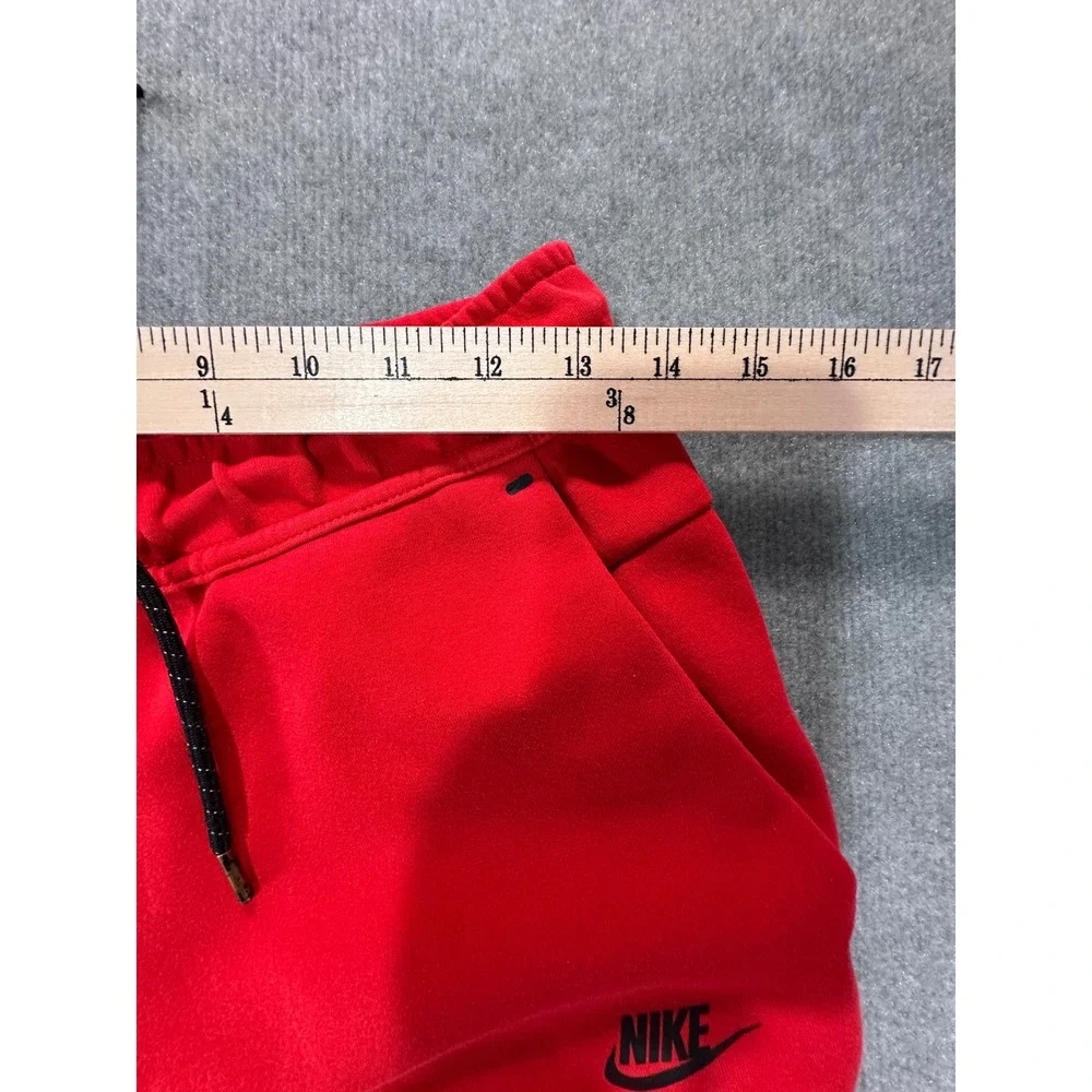 Nike Tech Fleece Joggers Red Sweatpants Mens Small CU3290-657